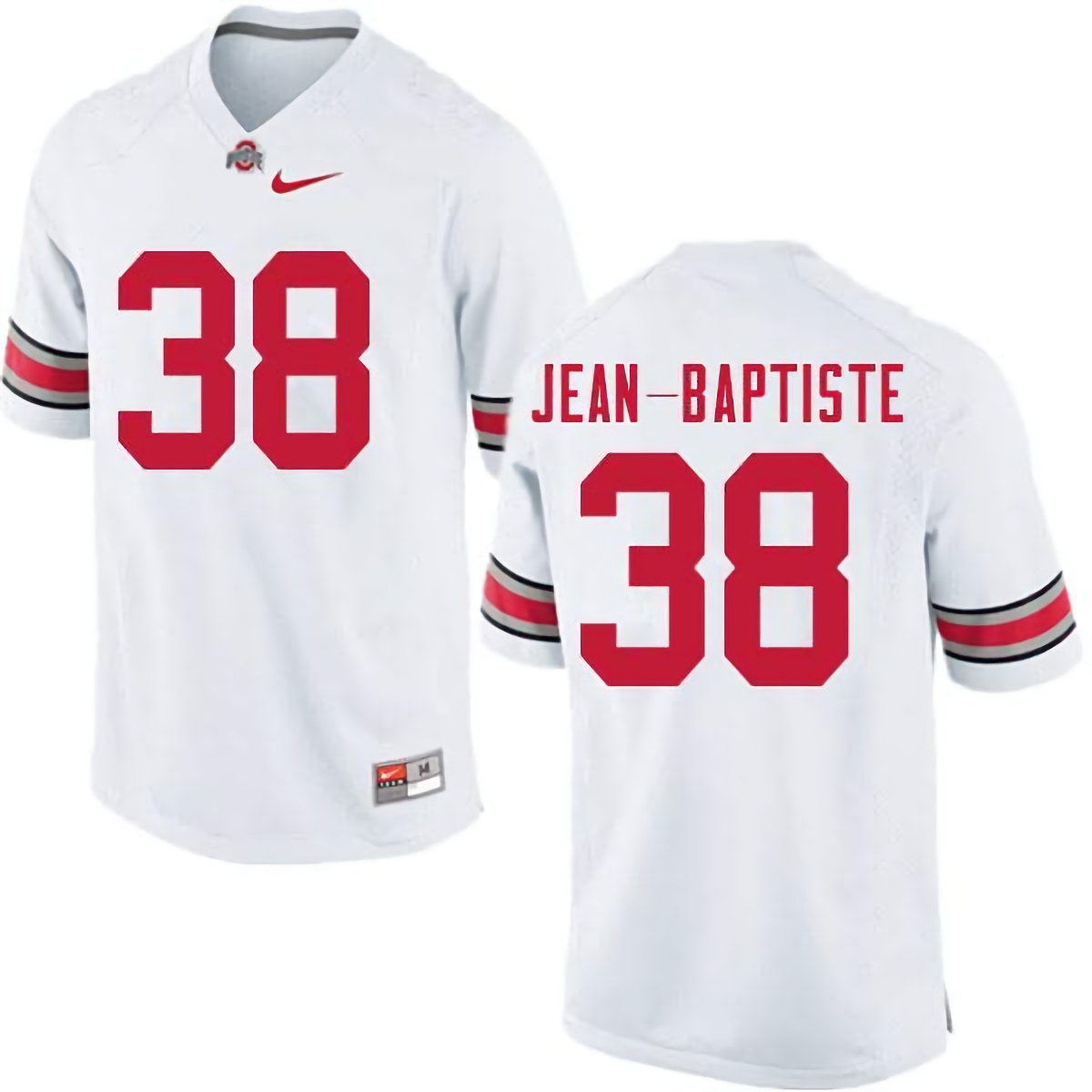 Javontae Jean-Baptiste Ohio State Buckeyes Men's NCAA #38 Nike White College Stitched Football Jersey MYM2256MV
